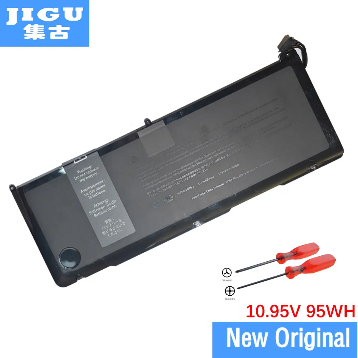 

JIGU A1383 Original Laptop Battery For APPLE for MacBook Pro 17" A1297 MD311 MC725 10.95V 95WH