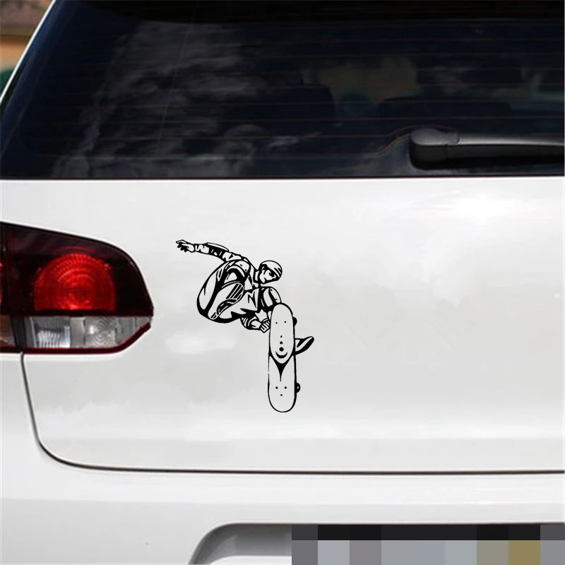 12.9CM*16.1CM Interesting Skateboard Extreme Sports Decal Vinyl Car Sticker Novelty JDM Drift Modern | Автомобили и мотоциклы