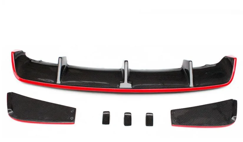 Автомобильный спойлер для заднего бампера из углеродного волокна диффузор губ