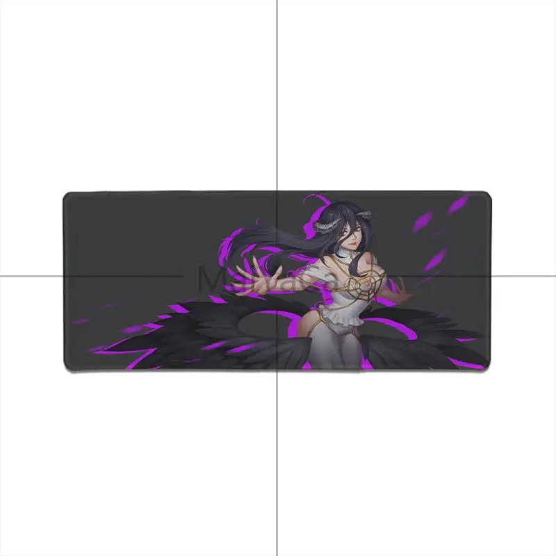 MaiYaCa японский персонаж аниме Overlord персонажи Albedo Nazarick Аниме Коврик для мыши версия Коврик для Мыши Компьютерный игровой коврик для мыши геймера - Цвет: LockEdge 30X90cm
