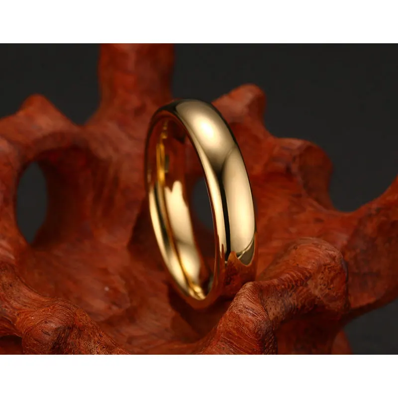 Vnox классический 4.0 мм Вольфрам кольцо для Для женщин Мода Свадебные украшения