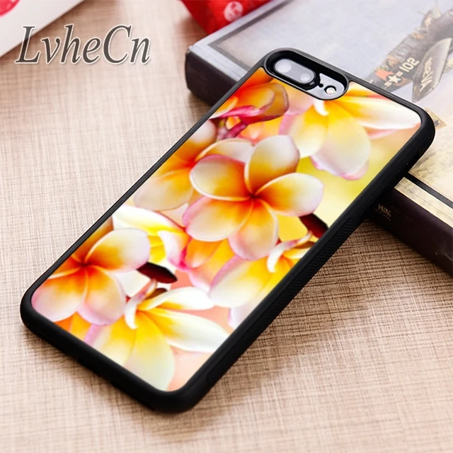 LvheCn Spa цветок Плюмерия чехол для телефона iPhone 5 6 6s 7 8 plus X XR XS max 11 12 Pro Samsung Galaxy S7 edge S8 S9