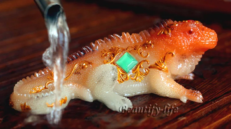 Талисман аллохроза золотой Моной аллохрозный Будда хамелеон чайный питомец S1026B