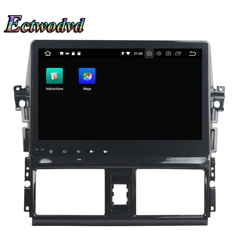 Ectwodvd Octa Core 4G Android 8 0/quad core 1 Автомобильный мультимедийный dvd плеер для Toyota VIOS/YARIS 2013