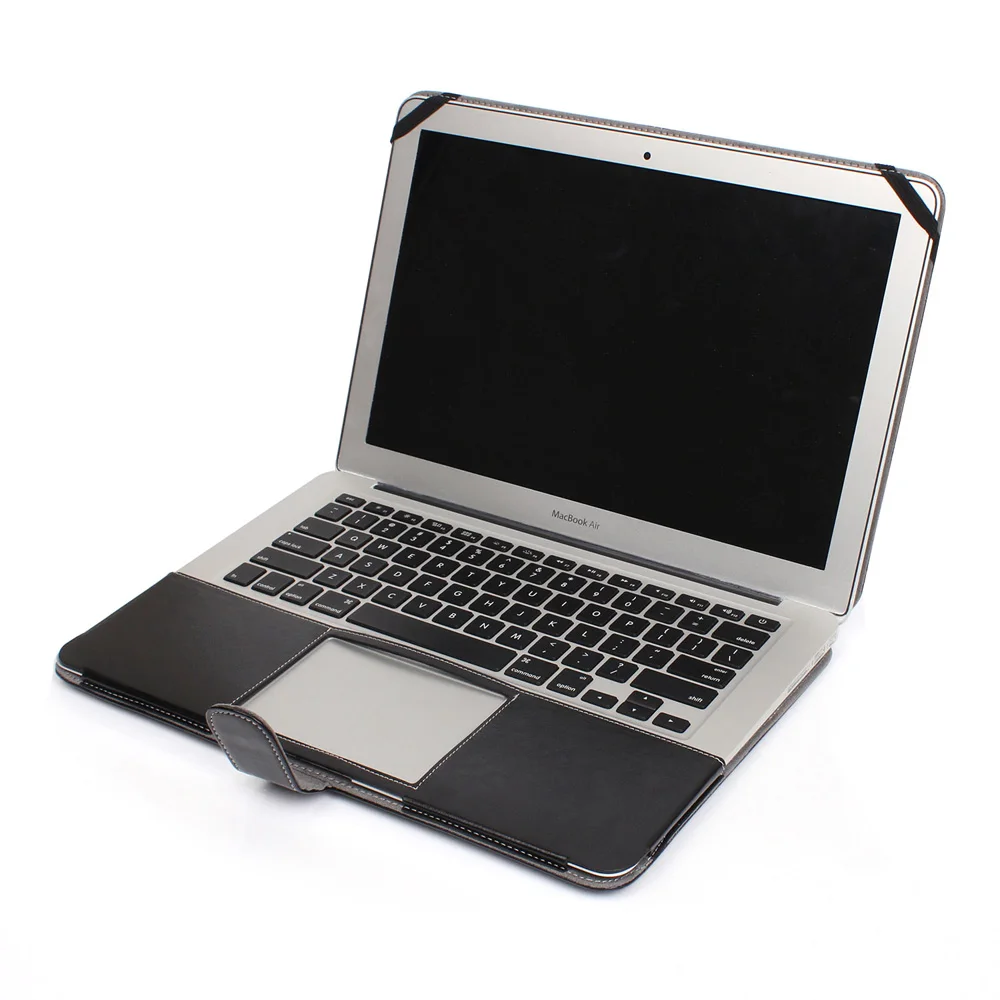 Искусственная кожа чехол для ноутбука Apple Macbook Air Pro retina 11 12 13 15 сумки в виде ракушки Mac book 13,3 15,4 дюймов Touch Bar крышка