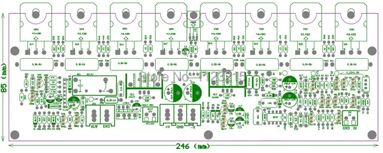 Accuphase E405 Amsenmei 2,0 двухканальный чистый Hifi усилитель мощности DIY Kit HIFI задний