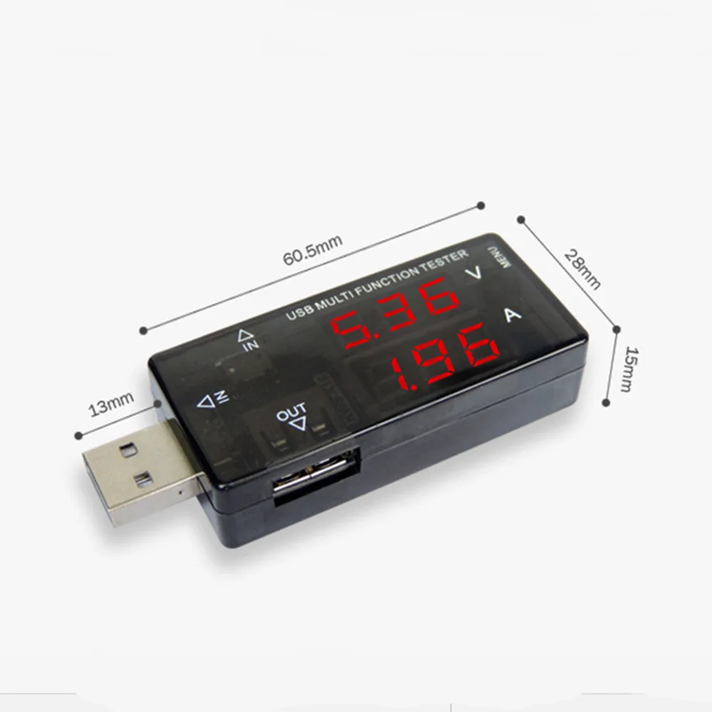 Многофункциональный USB тестер с цифровым дисплеем 4-30 в миниатюрный измеритель