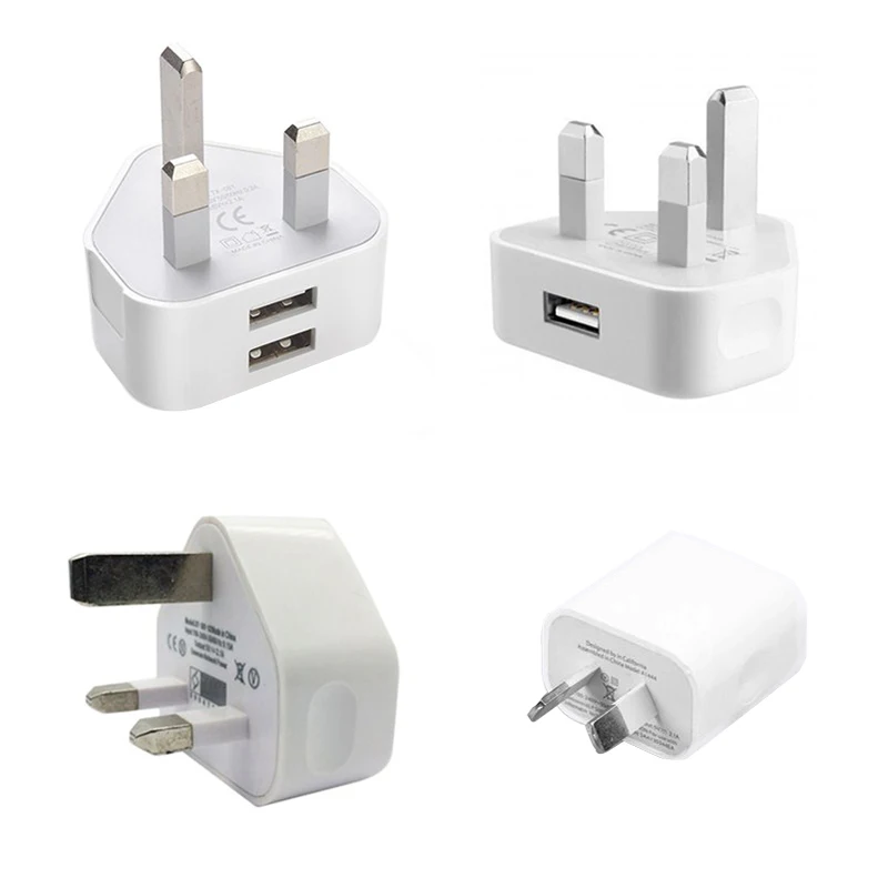 USB настенное зарядное устройство от сети 3 контактный разъем адаптер для
