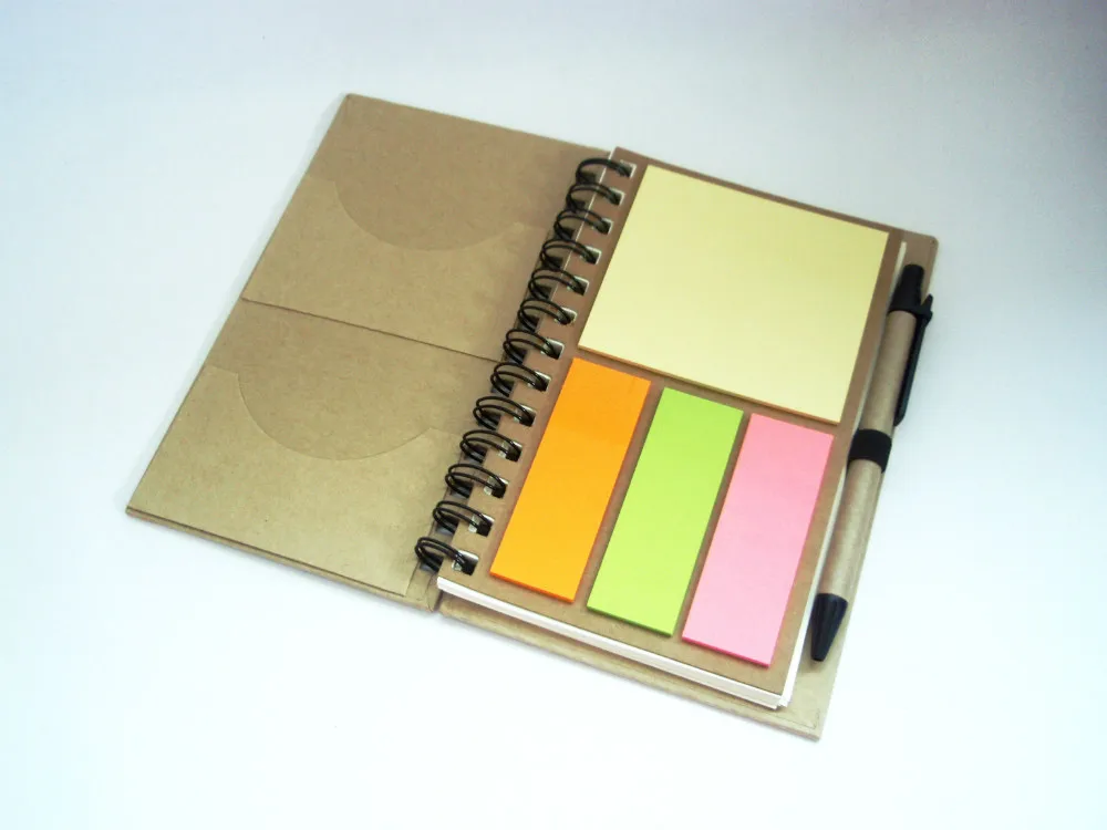 Free one color Customized Logo environmental protection note and pad combination,  with your logo