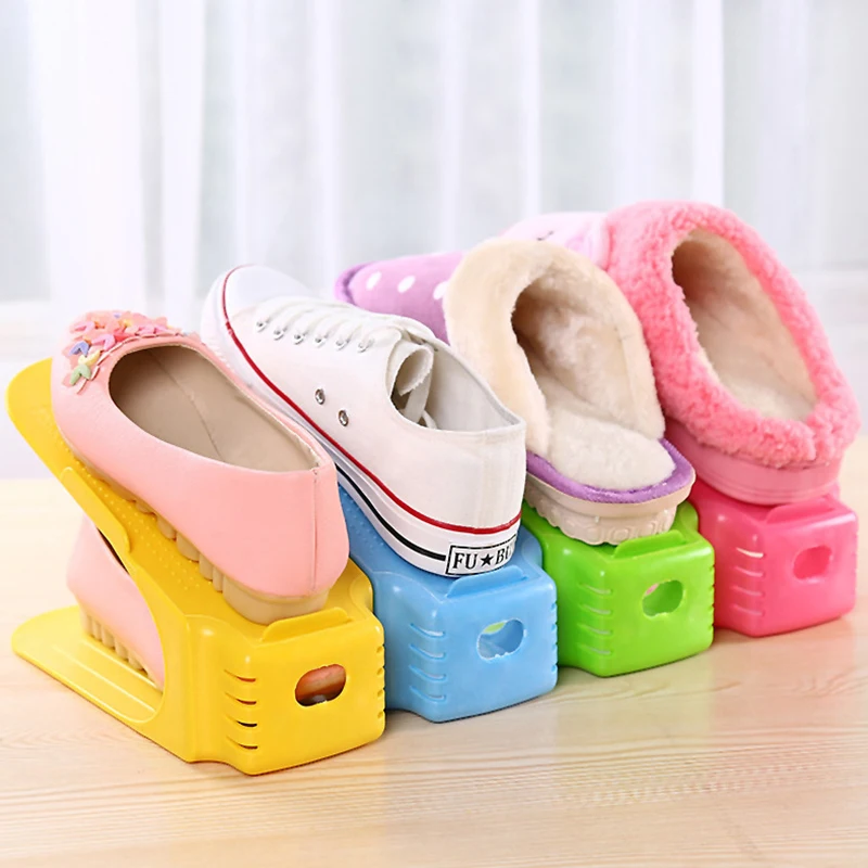 

Shoe Rack Double three-dimensional storage Creative shoe rack for Shoe Living Room Shoe box black high quality PC677328