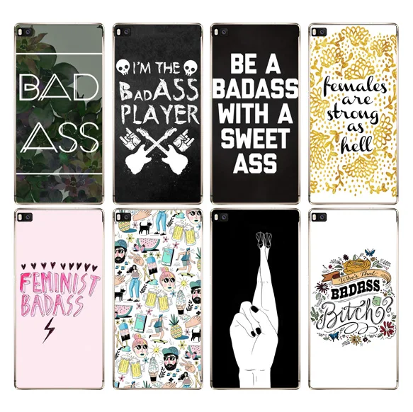 DREAMFOX K087 feminista badass Soft TPU Silicone Case Cover For Huawei P8 P9 P10 Lite Plus 2017 Honor 8 Pro 9 6X |