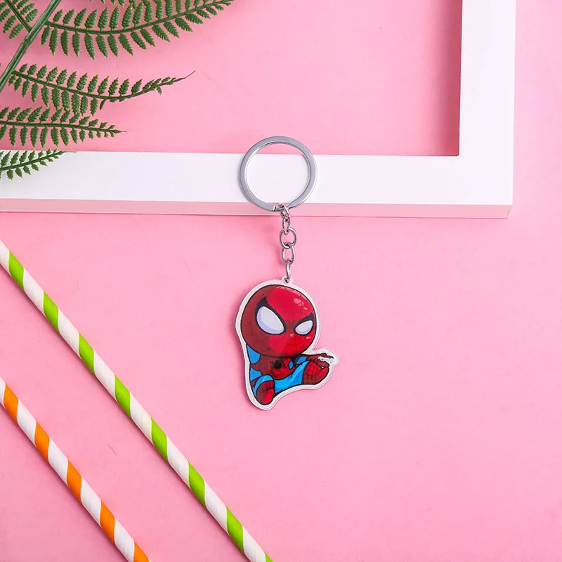 Брелок с героями Marvel Мстители Endgame ювелирные изделия Железный человек Капитан Америка Человек-паук брелки для женщин мужчин милый брелок супергерой подарки