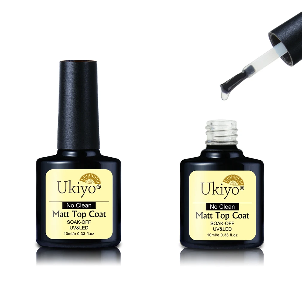 No Clean Matte Top Ukiyo 10 мл не чистое матовое верхнее покрытие Праймер УФ гель лак Полупостоянный Гибридный лак Лаки лак Гель-лак верхнее базовое пальто - Цвет: No Clean Matte Top