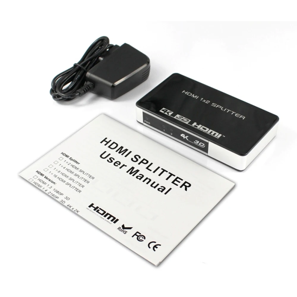HDMI сплиттер HD версия 1 4 минута 2 один в и два из 4K 3D диспенсер полностью