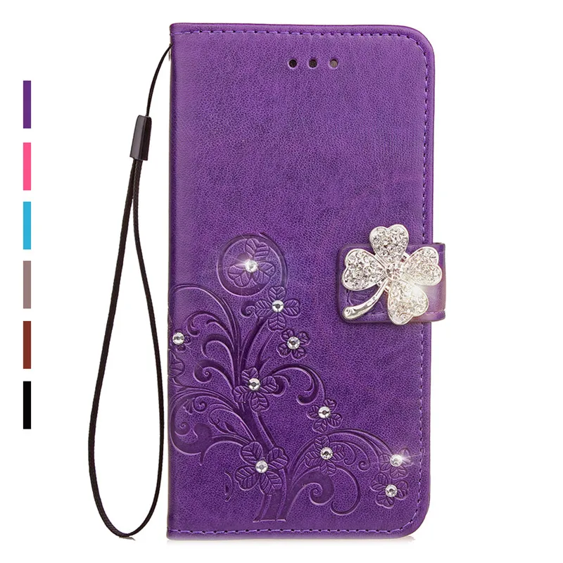 Bling Diamond Rhinestone PU кожаный чехол для huawei Nova 3i флип кошелек полный корпус 3 3e Чехлы