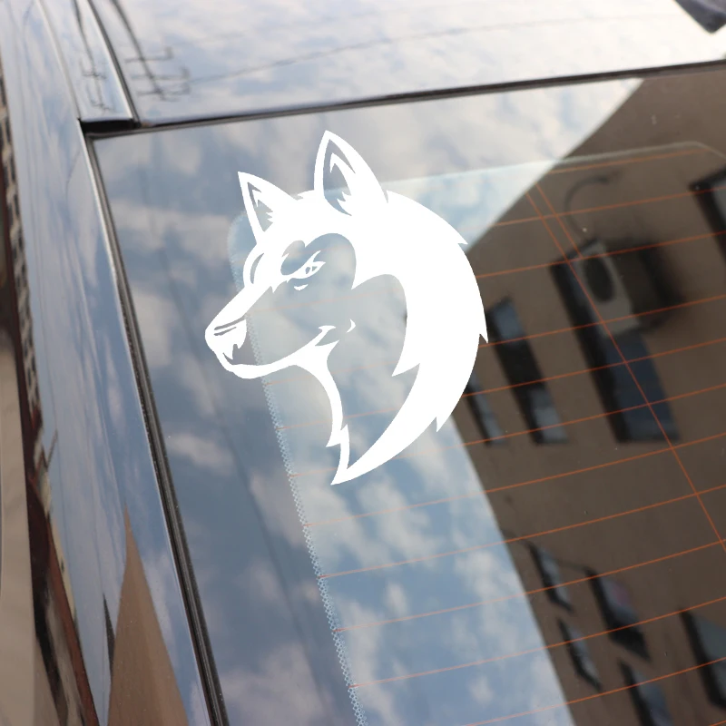 YJZT 13CM*16.2CM Handsome Wolf Car Sticker Vinyl Decal Decor Bumper Accessories Black/Silver C4-1178 | Автомобили и мотоциклы