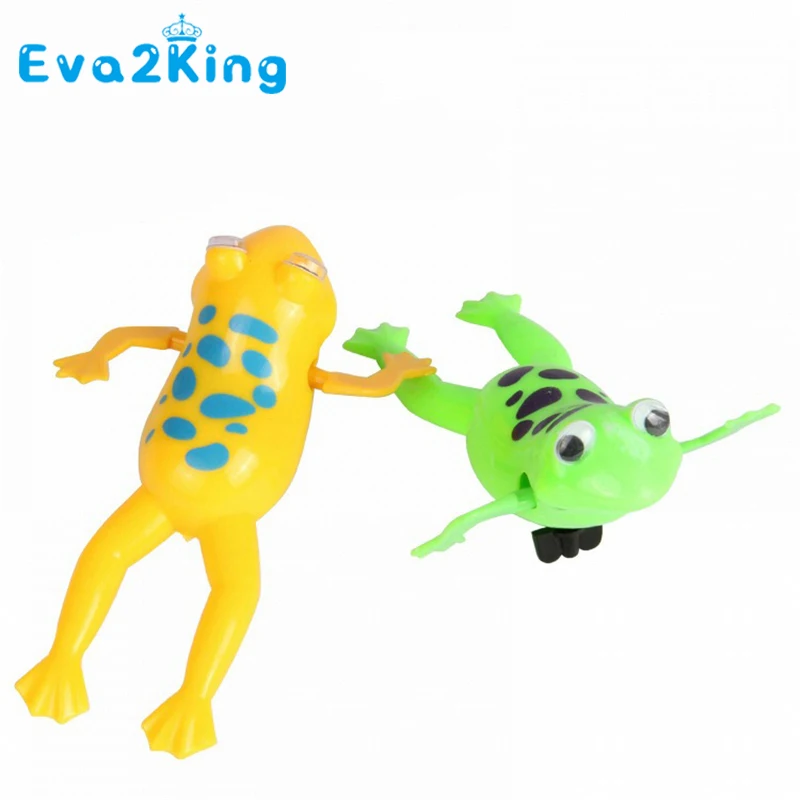 Eva2king детская игрушка для ванной заводная пластиковая плавающая лягушка