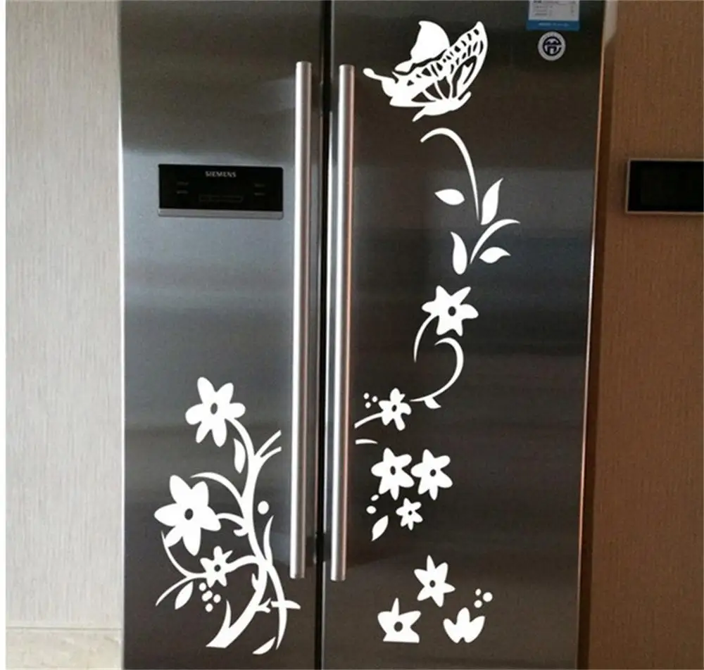Лоза цветок наклейки на стену холодильник украшения 8308. Diy для дома виниловые
