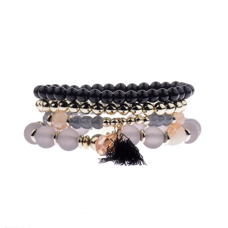 Женский браслет с подвеской Amader летний комплект из 4 предметов 5 цветов HXB005|bracelet