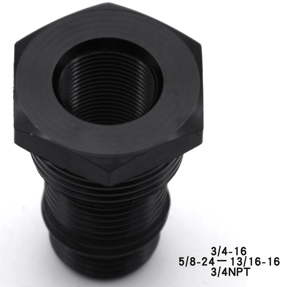 

New 5/8-24 to 3/4-16, 13/16-16, 3/4NPT Automotive Threaded Oil Filter Adapter