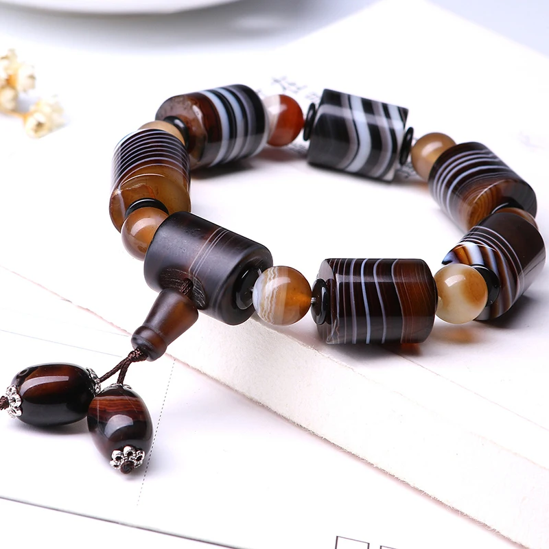 

Wholesale Natural Crystal Bracelets Beads Size 15mm Lucky for Women birthday gift hand string Jewelry Accessories JoursNeige