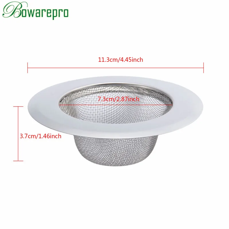 113mm Bowarepro 11/9/7 см душ Сталь ванну ее Ловец фиксаторы уход за кожей лица маска душ сливное отверстие фильтр ловушка металлическое ситечко для мойки пробка для ванной фильтр - Цвет: 113mm