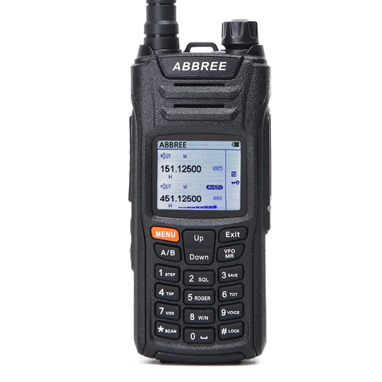 a radio ABBREE AR-F6 рация 6 полос Отображение режима ожидания 999CH Многофункциональный VOX DTMF SOS lcd цветной дисплей CB радио двухстороннее радио - Цвет: a radio