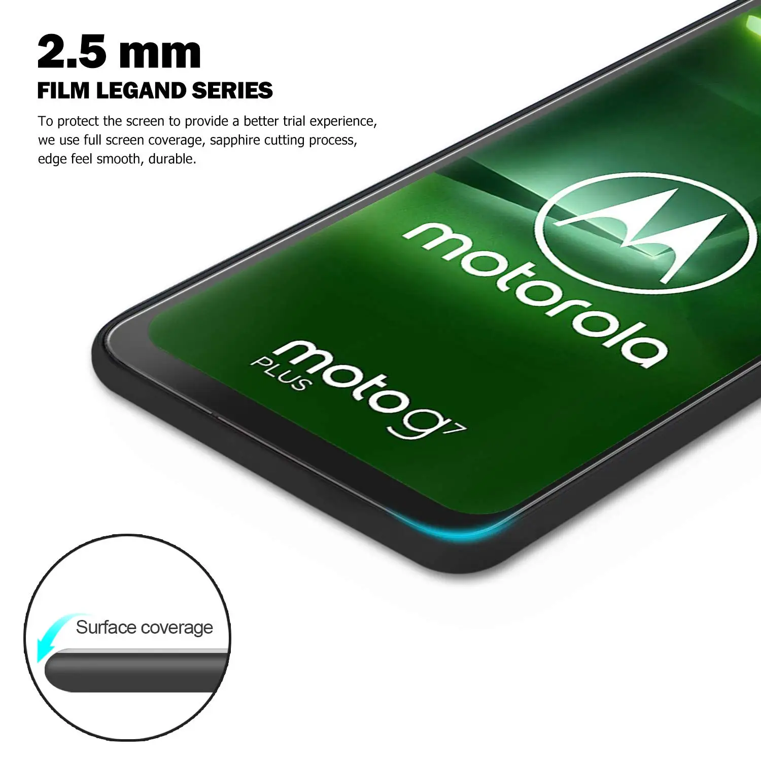 Защитное стекло закаленное 9H для Motorola MOTO Z4 Force Play | Мобильные телефоны и