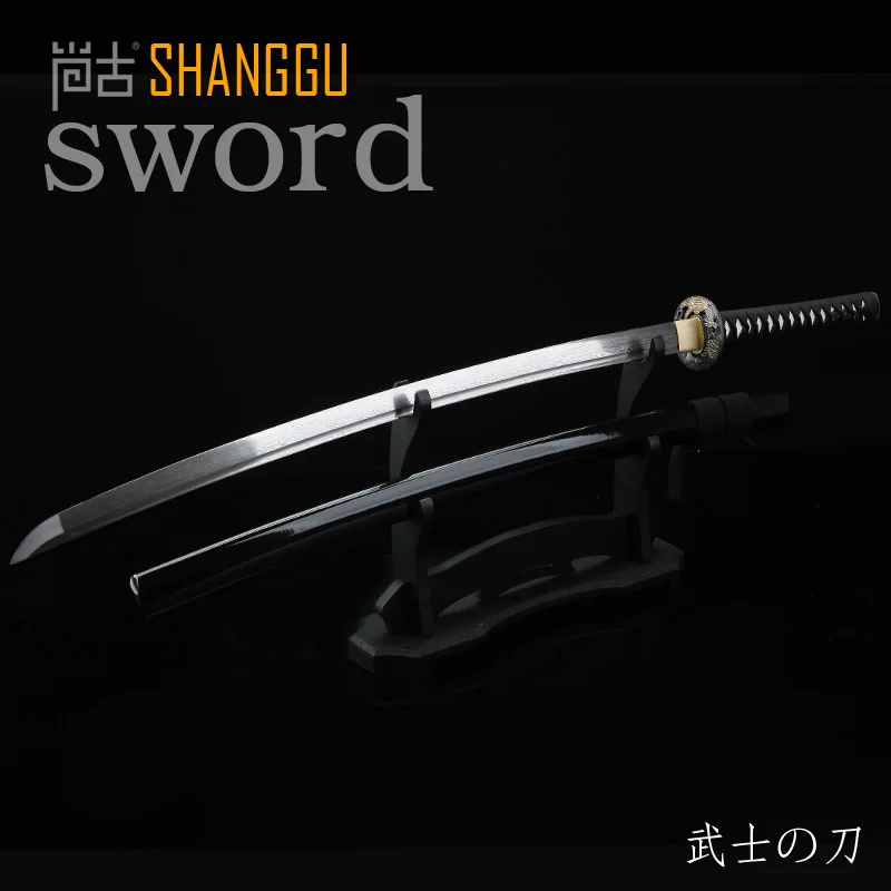 Full Handmade Black Japanese Samurai Sword Katana Damascus Folded Steel Blade Practical Sharp Gift Chinese Kung Fu Ninja | Дом и сад