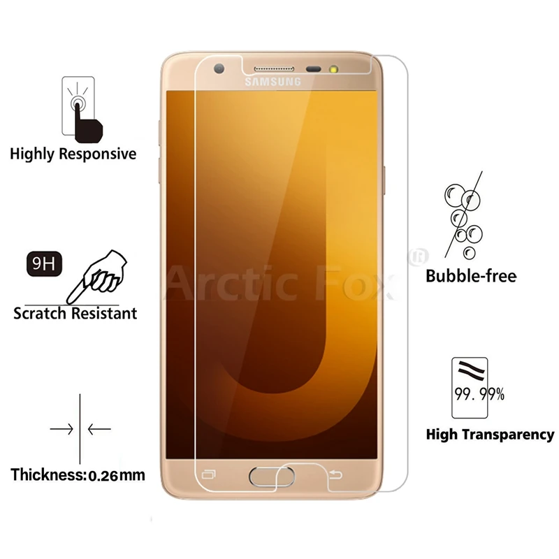 2 PCS/Lot Tempered Glass for Samsung Galaxy J7 Max Screen Protector Protective Film Free Shipping | Мобильные телефоны и