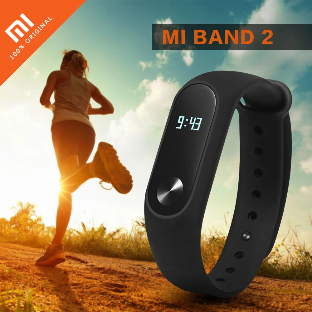Оригинальный Xiaomi mi Группа 2 сердечного ритма мониторы Смарт Браслет Шагомер