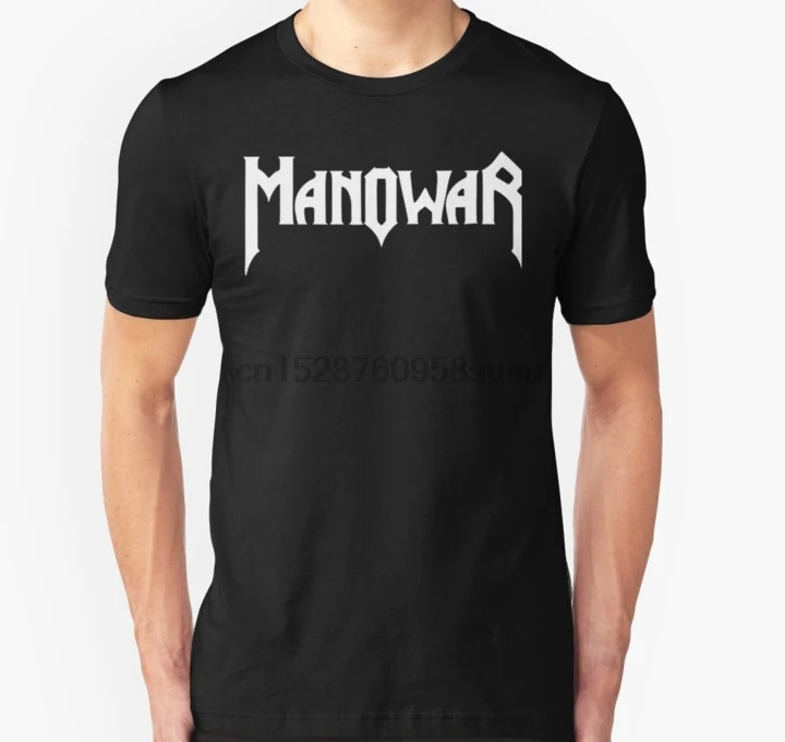 Мужская футболка с коротким рукавом MANOWAR унисекс женская одним вырезом | одежда