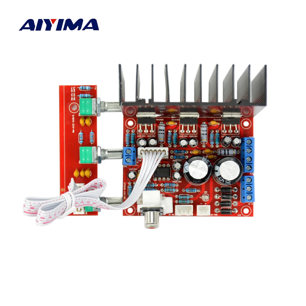 AIYIMA LM1875 2 1 панель усилителя сабвуфера трехканальная акустическая Плата