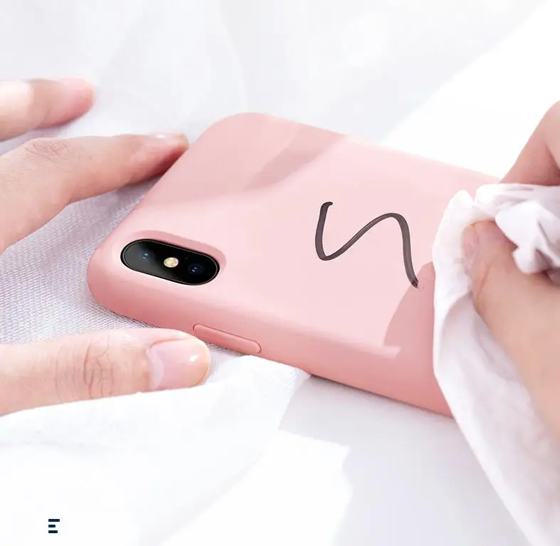 official Liquid silicone phone case 4 sides all-inclusive protection for iPhone 7 8 plus 6 6S X XS XR MASX |