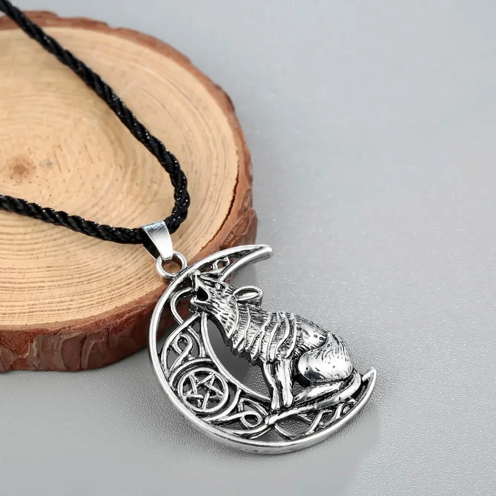 CHENGXUN Valknut Odin символ норвежский викинг мужской кулон в виде кота луны ожерелье
