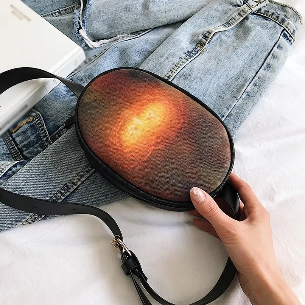 Женская поясная сумка звездный узор через плечо на молнии нагрудная Новинка