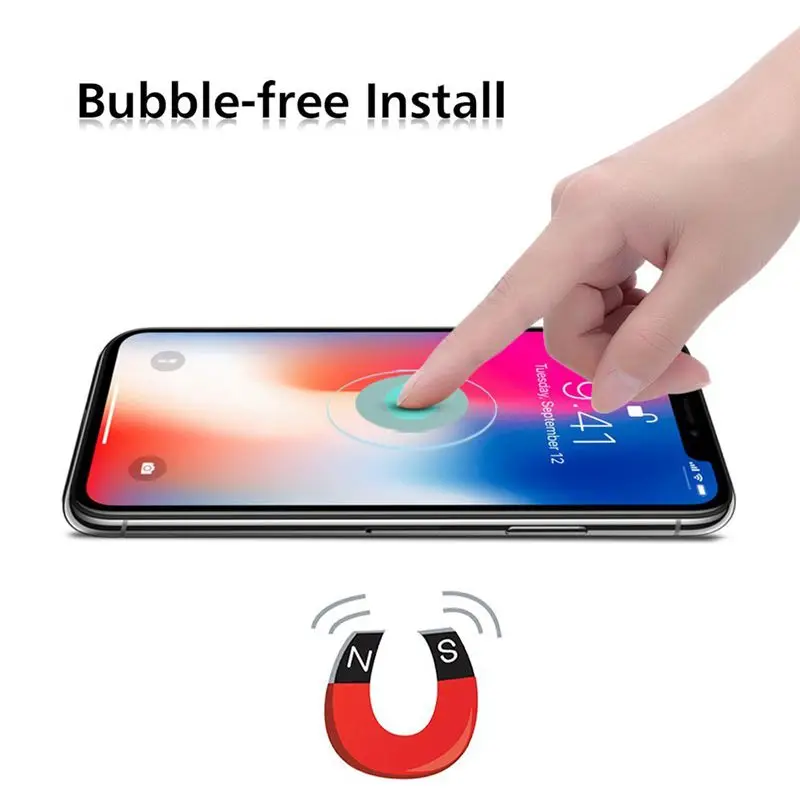 Roybens 3D Полный закаленное Стекло для IPhone X 9 H HD ясности ультра-тонкий изогнутый край