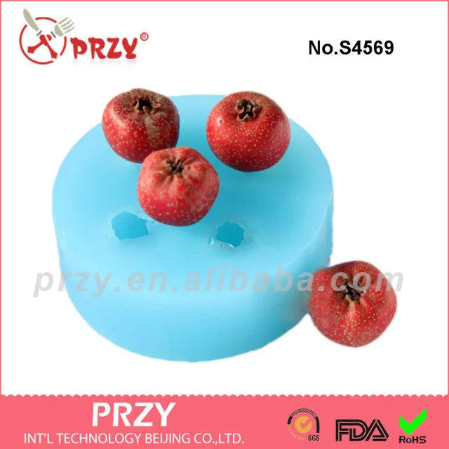 Силиконовая форма для мыла с 4 отверстиями из пищевого класса боярышника