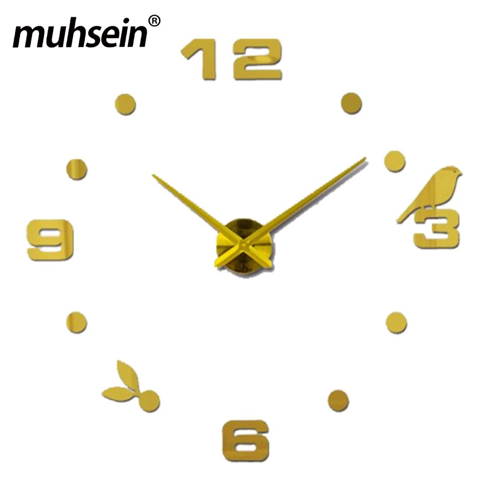 Muhsein Factory новые современные DIY кварцевые настенные часы с черной кошкой и птицей домашний декор Orologio Muro креативные настенные часы для гостиной