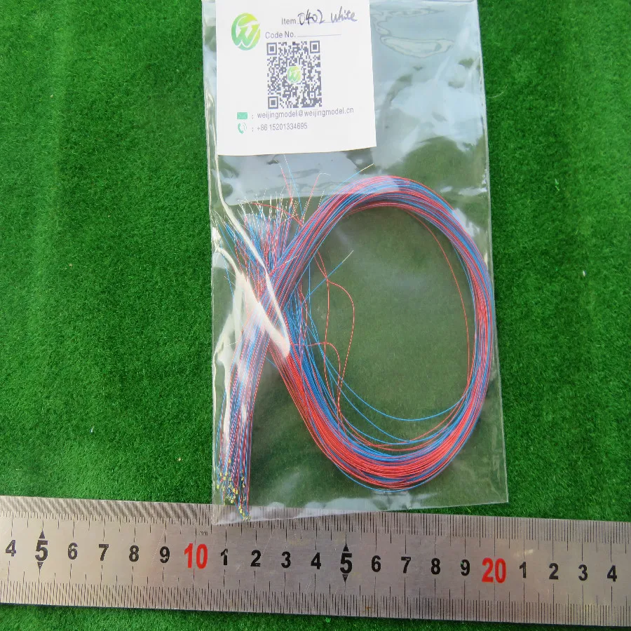 0402 SMD модель train HO N OO шкала предварительно спаянная micro litz проводной светодиодный провод 20 см