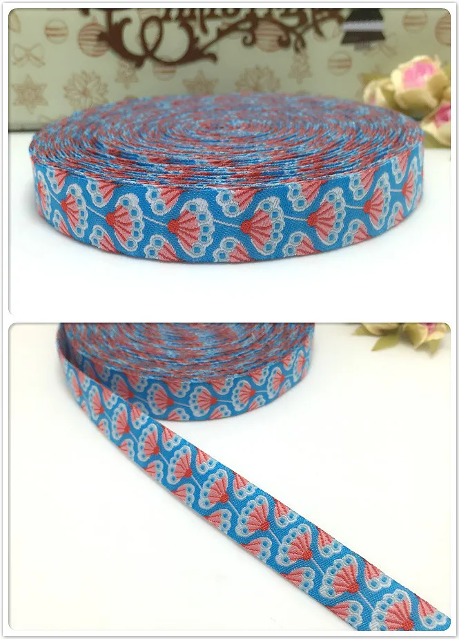 2015 NEW wholesale 5/8 '(16 mmx10yards) 100% Polyester Woven Jacquard Ribbon flower The dandelion | Дом и сад