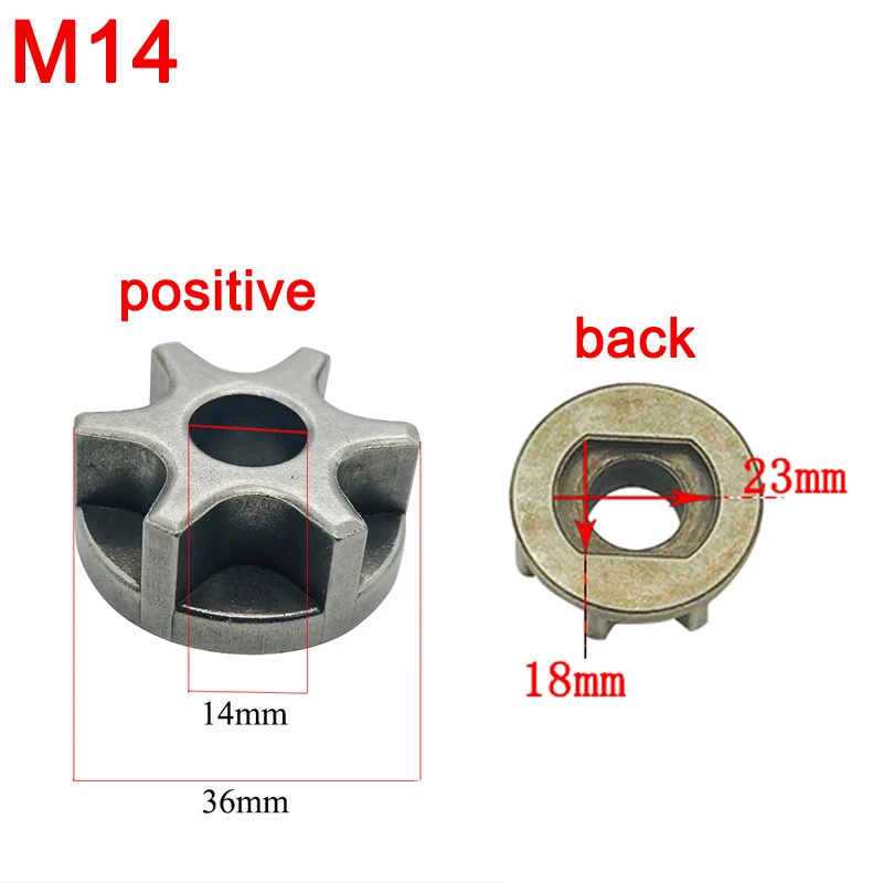 M10/M14/M16 бензопила Шестерни 100 115 125 150 180 Замена для угловых шлифовальных машин