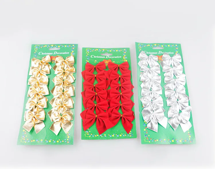 120 шт./лот Мини милый галстук бабочка для украшения рождественской елки бант