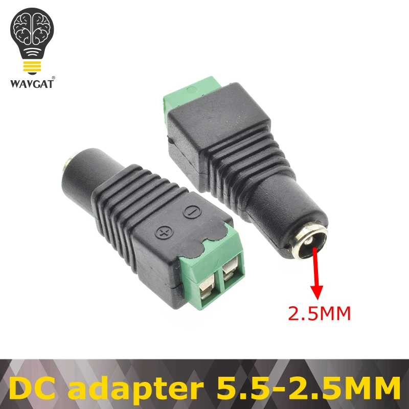 10 шт. DC разъем питания Jack Разъем 2,1 мм 3,5 мм* 1,1 мм 1,3 мм 2,5 мм x 5,5 мм Женский штекер DC адаптер питания - Цвет: 5.5-2.5MM