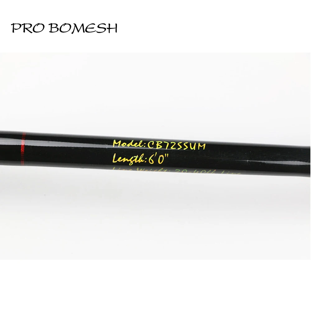 Pro Bomesh 1 шт. 1,84 м 1 секция 20-40 фунтов удилище для ловли на блесну глубоководная Удочка лодочная удочка