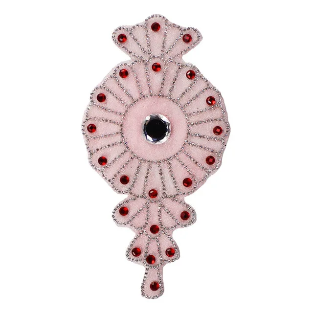 1 шт. розовые стразы горячей фиксации аппликация для вышивки железом украшенная