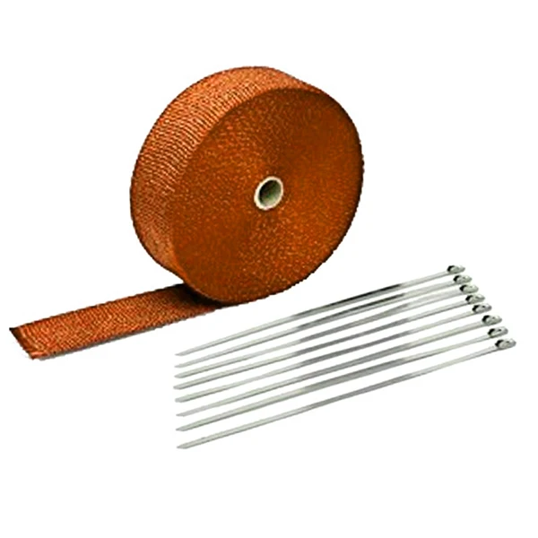 Титан Temp выхлопной трубы Заголовок тепла обертывание удержания Downpipe Автомобиль