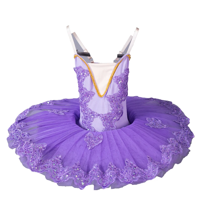 

New 2019 Purple White Professional Ballet Tutu Child Kids Ballet Dress For Girls Ballet Tutu Costumes Ballerina Performance Wear