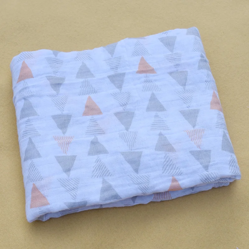 Розовый Лебедь детское летнее муслиновое хлопковое однослойное полотенце с