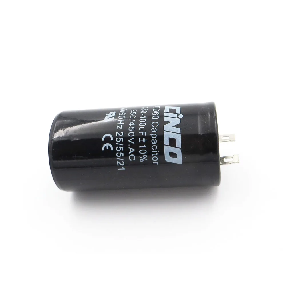 350 400 мкФ 250 450 V AC прибор для запуска двигателя конденсатор CD60 воздушный компрессор
